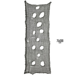 Sukno černé hororové 300 x 60 cm